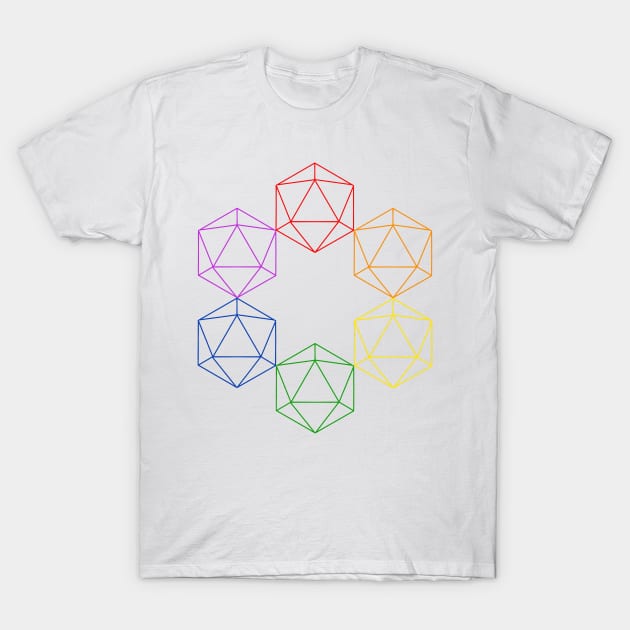 Pride d20 T-Shirt by PattyT